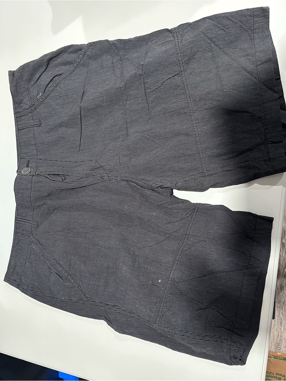Men's Flat Front Casual Shorts - Charcoal Gray